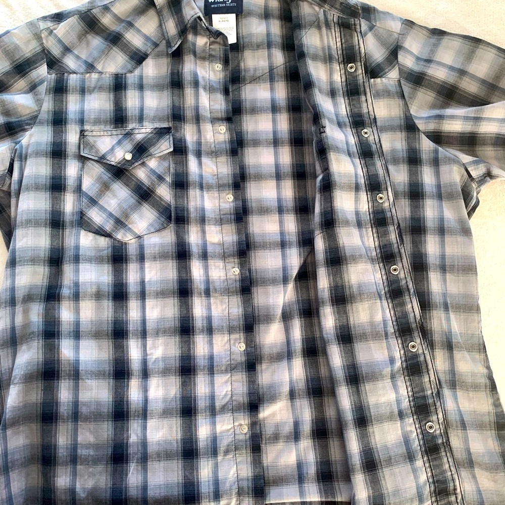 Wrangler Men Western Shirt, short  Sleeves